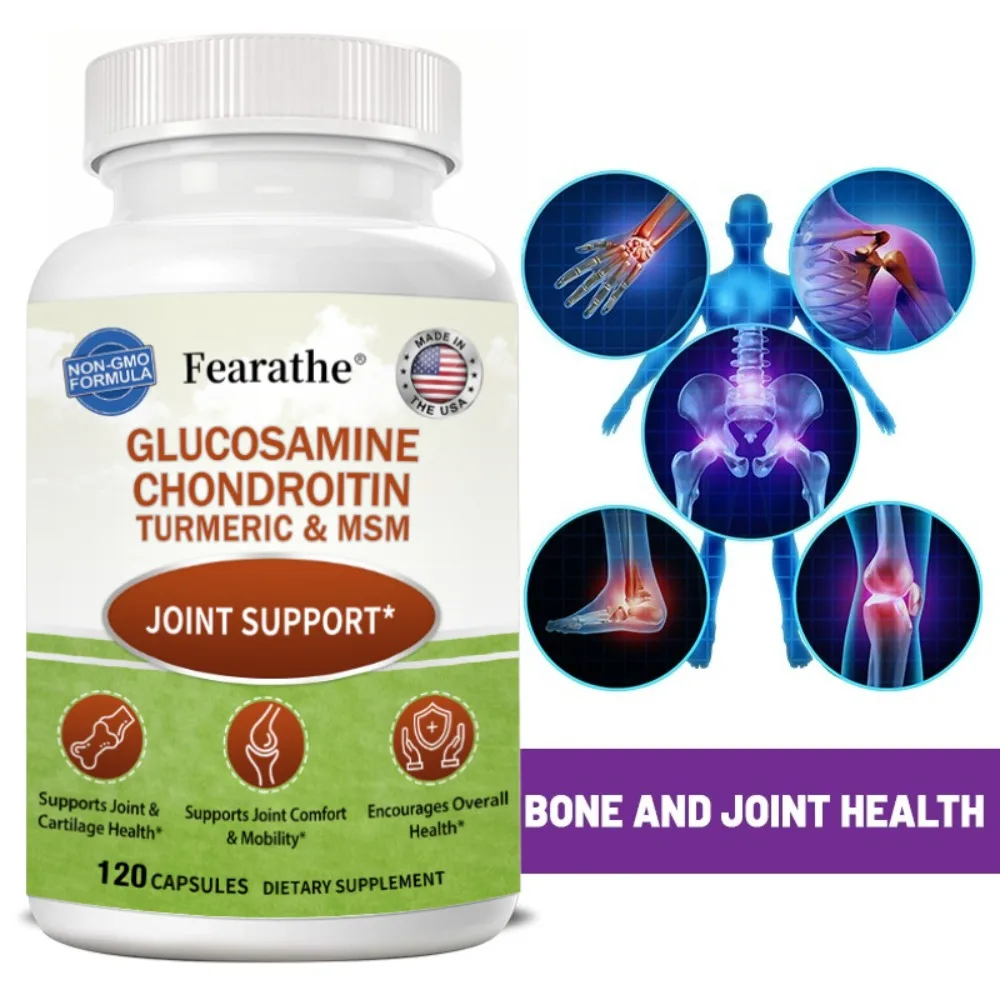 Glucosamine Chondroitin MSM Capsules - Joint Health Supplement for Mobility, Flexibility and Joint Pain Relief