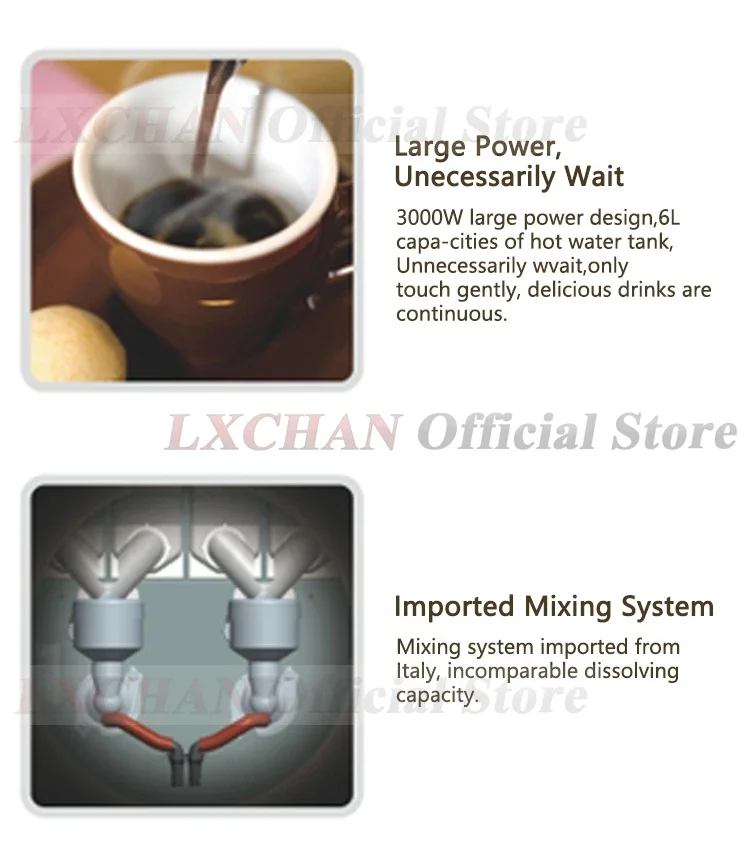 Homewise-商用インスタント飲料マシン,7つの調整されたお湯,コーヒーメーカー,さまざまな飲料,220 v,240v