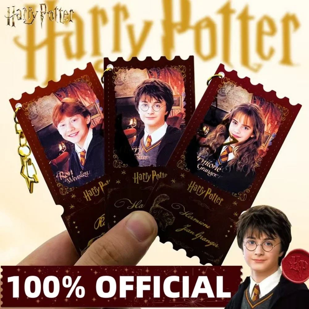 

Real Harry Potter Character Keychain - Acrylic Material - Hermione - Ron - Character Certificates Keychain - Student Book Decora