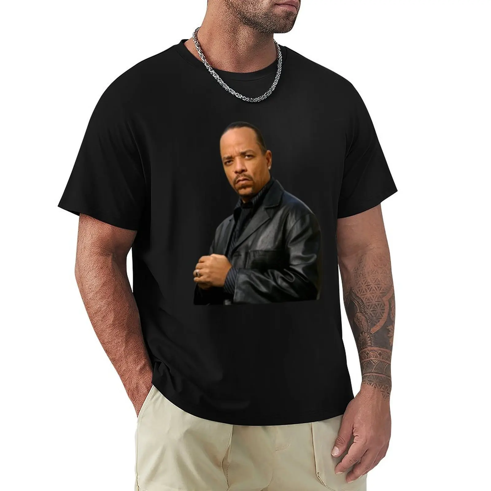 Law and Order SVU - Fin - Thats messed up 1 T-Shirt Basic Solid Color Short Sleeve Cotton Top