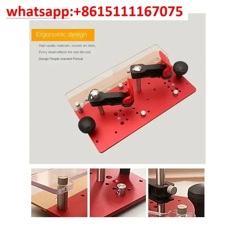 Woodworking Safety Push Block Push Fence For Wood Milling Engraving Right‑Angle Cutting Trimmer Machine