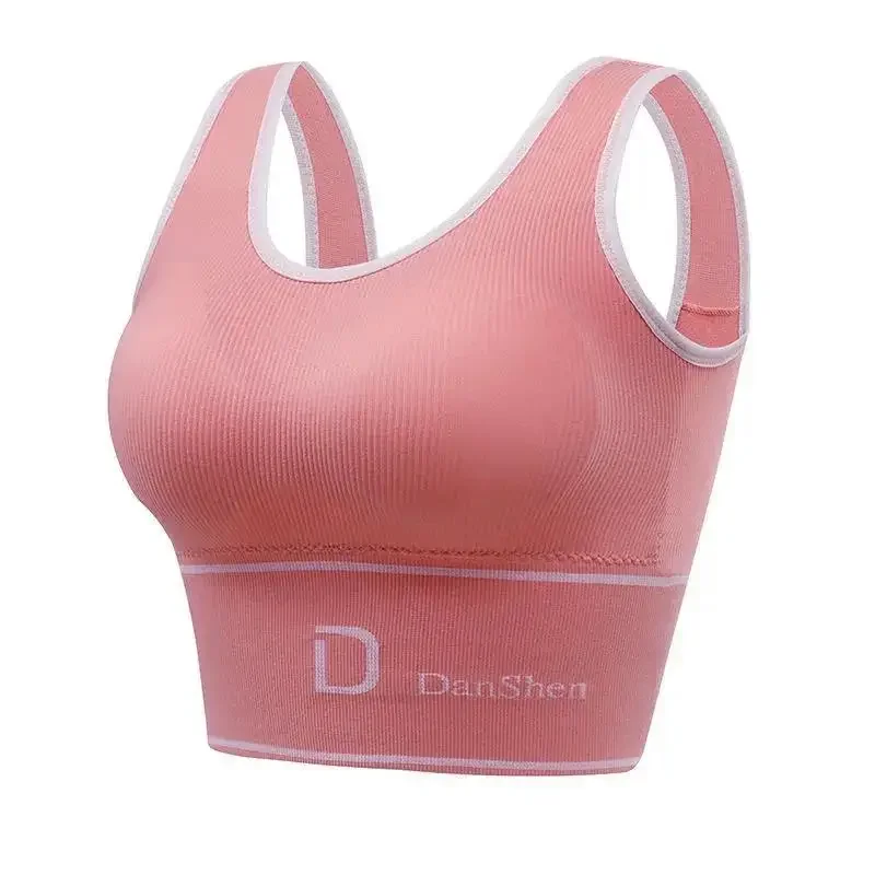 Sports Vest Women Gather Without Steel Ring Shockproof Underwear, Tube Top, Outer Wear, All-match U-shaped Beautiful Back, Big image 6