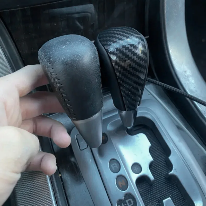 Car Gear Shift Knob Leather Shifter Lever Stick Car Shift Head For Toyota Corolla Camry Yaris Rav4 For Lexus IS GS LS RX ES