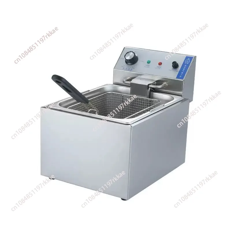 

Commercial Electric Deep Fryer, Single Pot Multifunctional Electric Heating Fryer for Fries, Chicken, and More