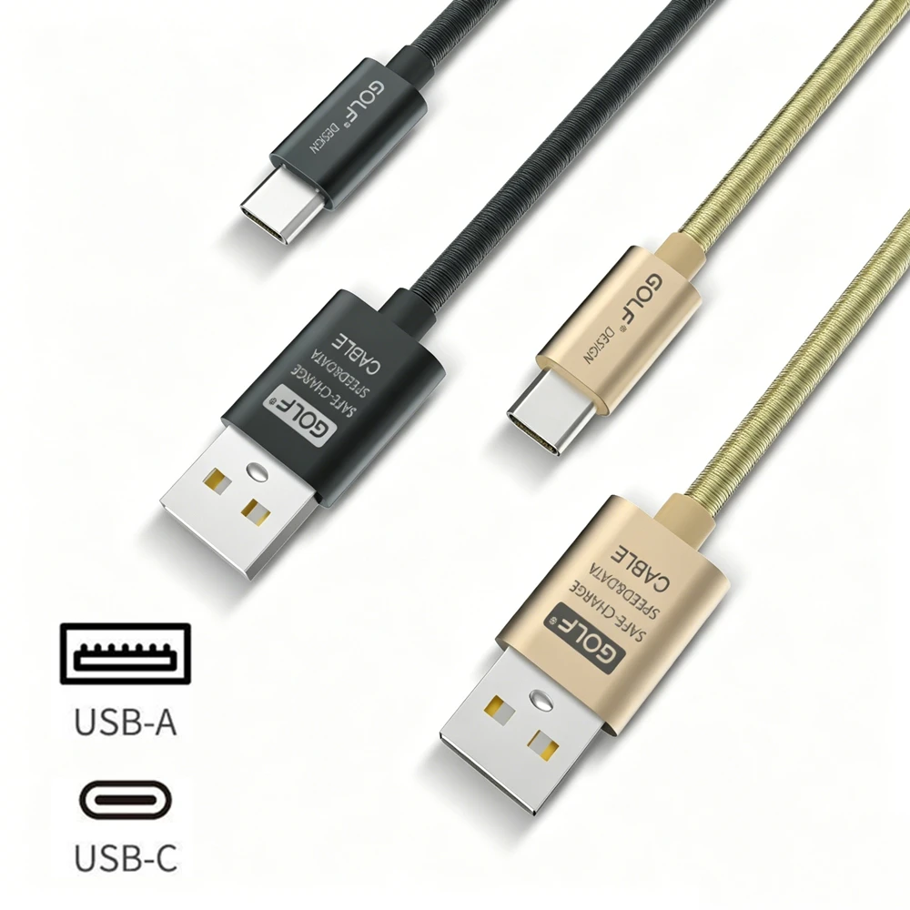 Alloy Design Type C USB Fast Charging Cable For Samsung S25 Moto Xiaomi Redmi POCO Huawei Honor USB Type-C Quick Charge Cable 1m
