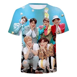 Hot T Shirt Ateez 3D Stampa Hip Hop Moda Streetwear Uomo Donna Manica corta O-Collo T-shirt Harajuku Tees Top Abbigliamento per bambini