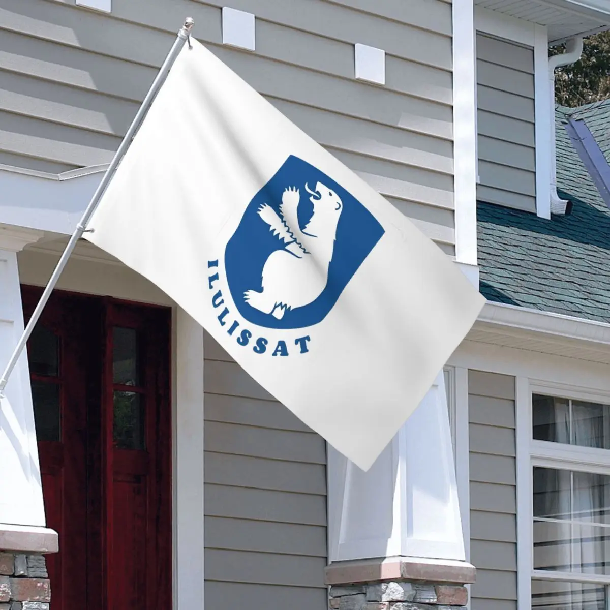 City Of Ilulissat Greenland Flags Durable Outdoor Banner 2 Grommets Hanging Decoration