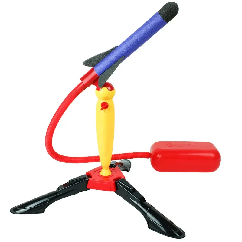 لعبة قاذفة الصواريخ التي تعمل بالقدم للأطفال في الهواء الطلق، لعبة كشك من القطن الإسفنجي EVA للأطفال، إطلاق Skyward الممتع والمثير