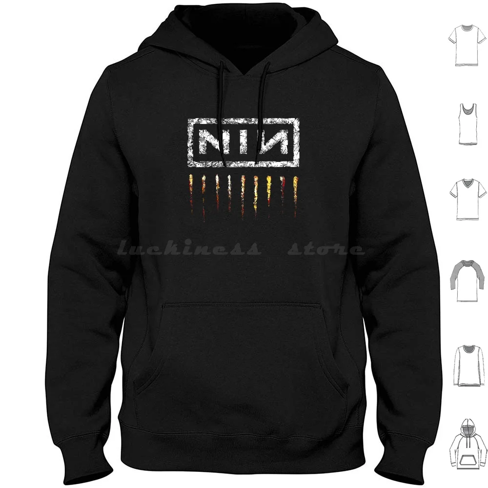 * The Nine I N * Hoodie Cotton Long Sleeve Choose Nine Inch Nails Band Nails Nine Inch Nails New Nine Inch Nails The
