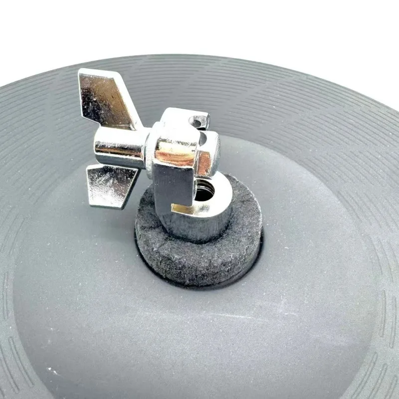 Hihat12-inch Double-zone All-round Edge-striking Rubber Tread With Clutch Set For Electronic Drum Upgrade.