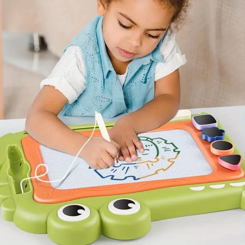 

1pc Magnetic Drawing Board Crocodile Theme Creative Toys Montessori Art Educational Sensory Travel Toys Drawing Tool Gift