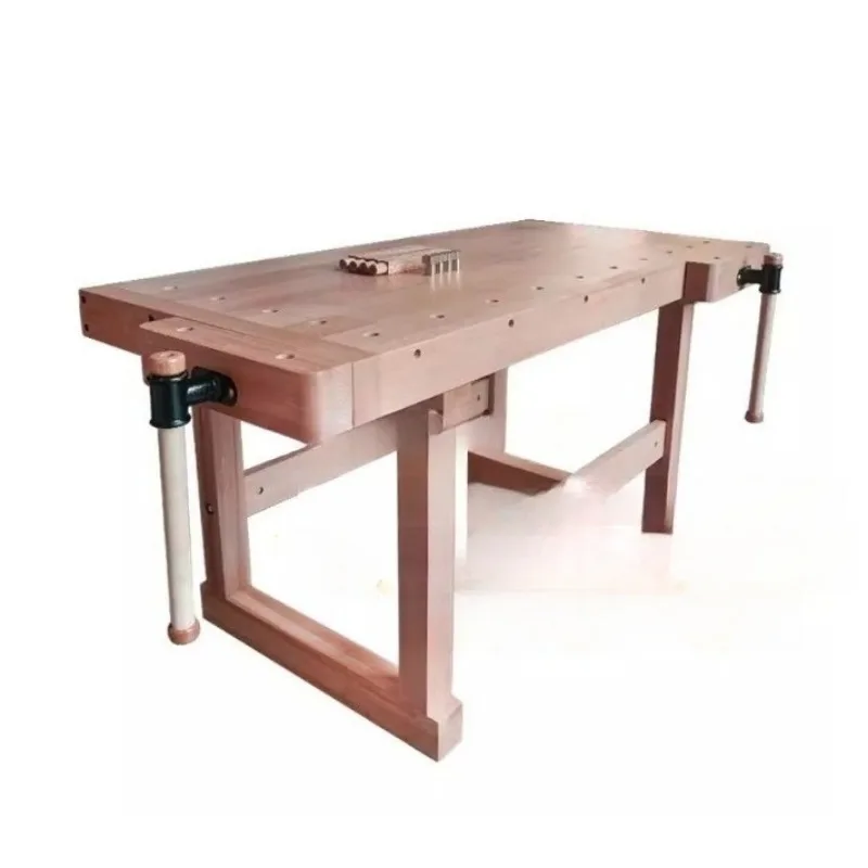 Home Solid Wood Table Beech Wood Working Table Fitter Workbench Woodworking Table Height