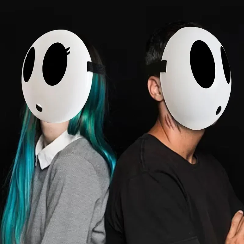 4/1pcs Game Bros Shy Guy Mask Halloween Party Cosplay Costume Unisex Kids Boys Girls Adult Full Face Masks Accessories Props