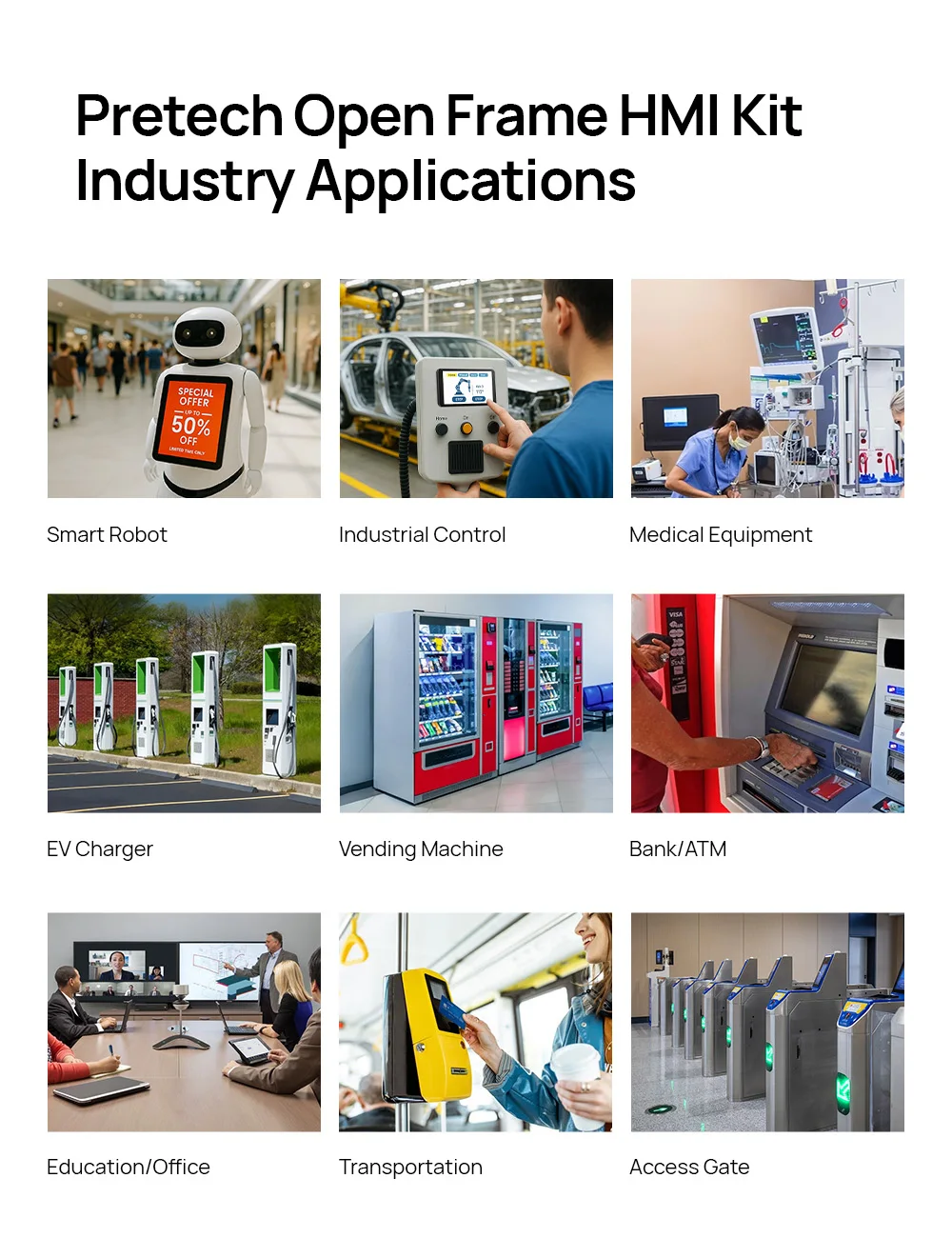 8 Inch Embedded Android Panel PC RK3588S 6 TOPs NPU WiFi 6 Ethernet Open Frame Android HMI Panel HDMI DC Input Touch Panel