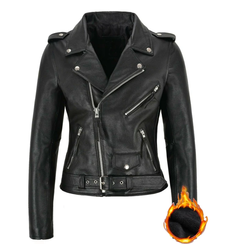 Giacca da donna in pelle Punk con cerniera giacca da moto capispalla soprabito S-XXXL giacca da donna bomber