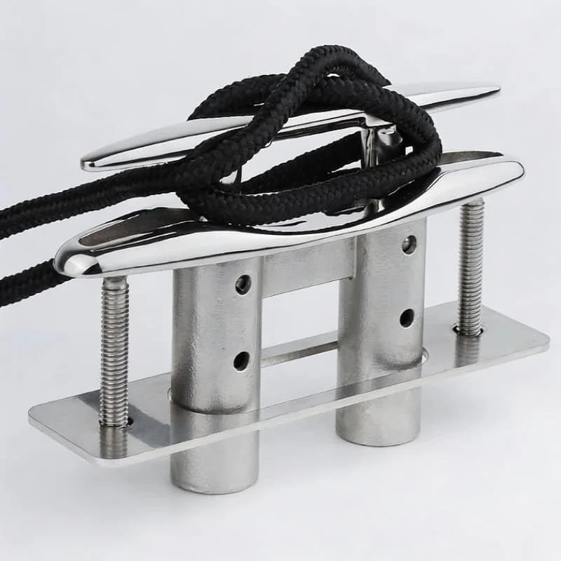 316 Stainless Steel Round Pop Up Cleat,5/6/8 Inch Retractable Hidden Dock Cleat,Marine Hardware for Yacht Speedboat Mooring Fix