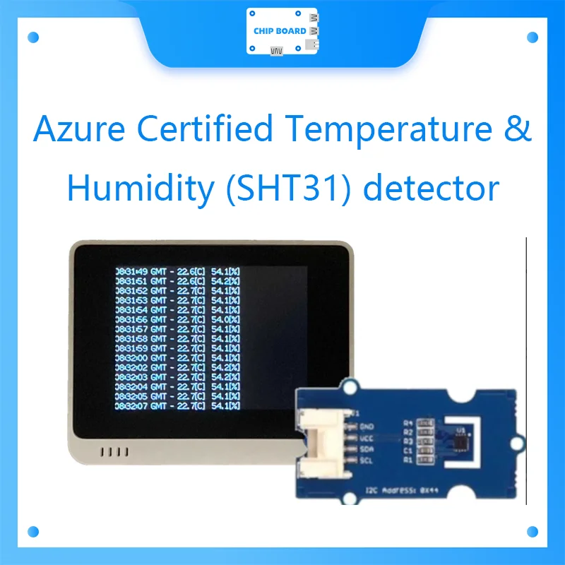 Azure Certified Temperature & Humidity (SHT31) detector with Wio Terminal