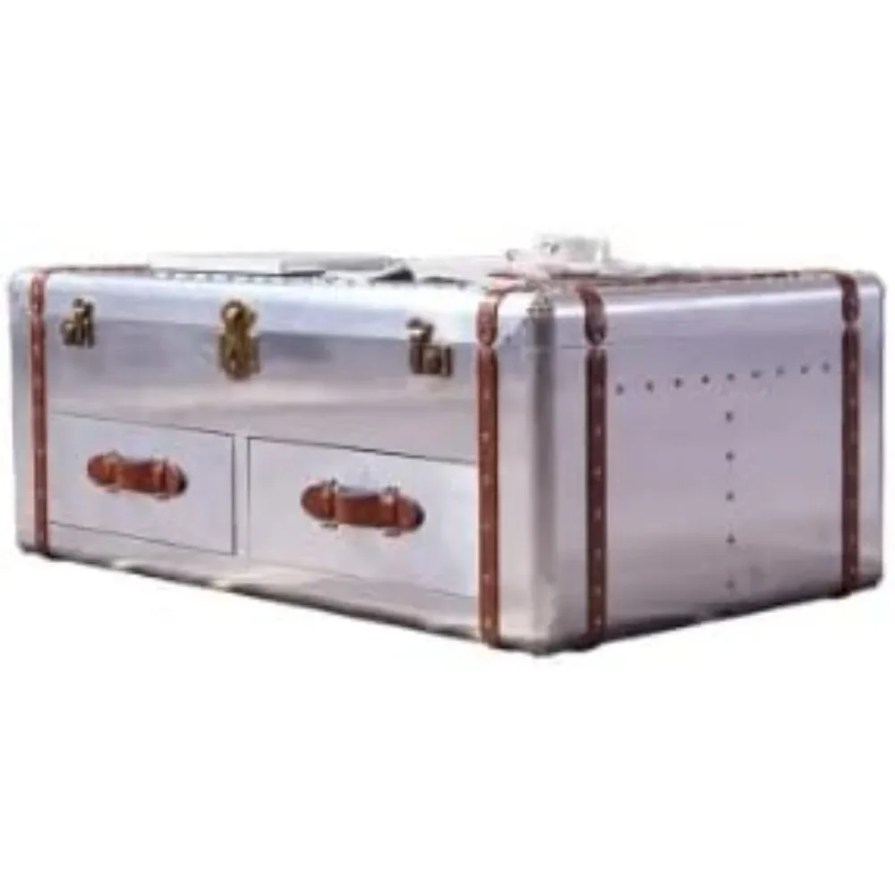 

Aviator Coffee Table Aluminium Aviation Vintage Aviator Trunks Home Decor