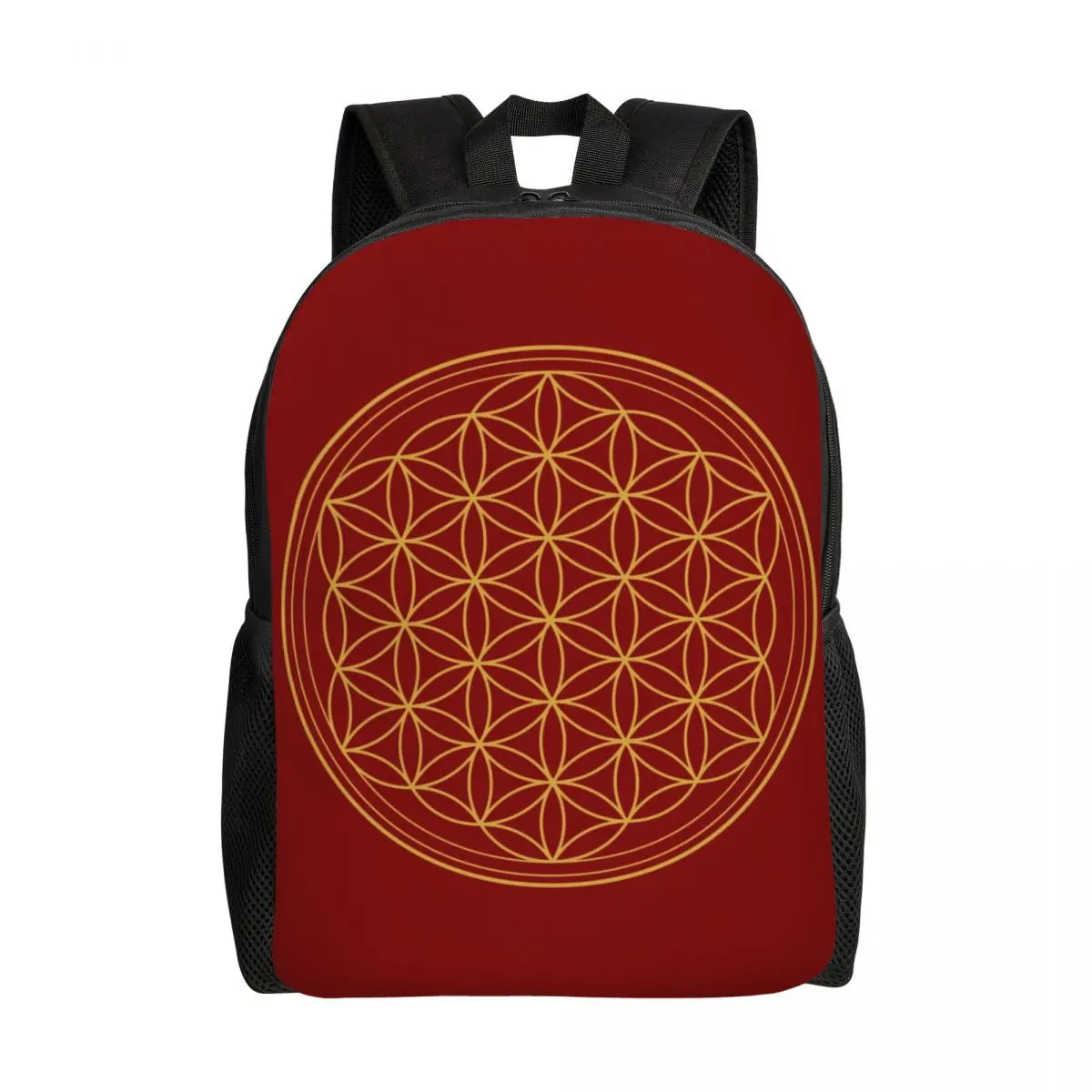 Mochilas personalizadas Flower Of Life Power para hombres y mujeres, bolsa de libros de moda para la Escuela Universitaria, bolsas de Geometría Sagrada