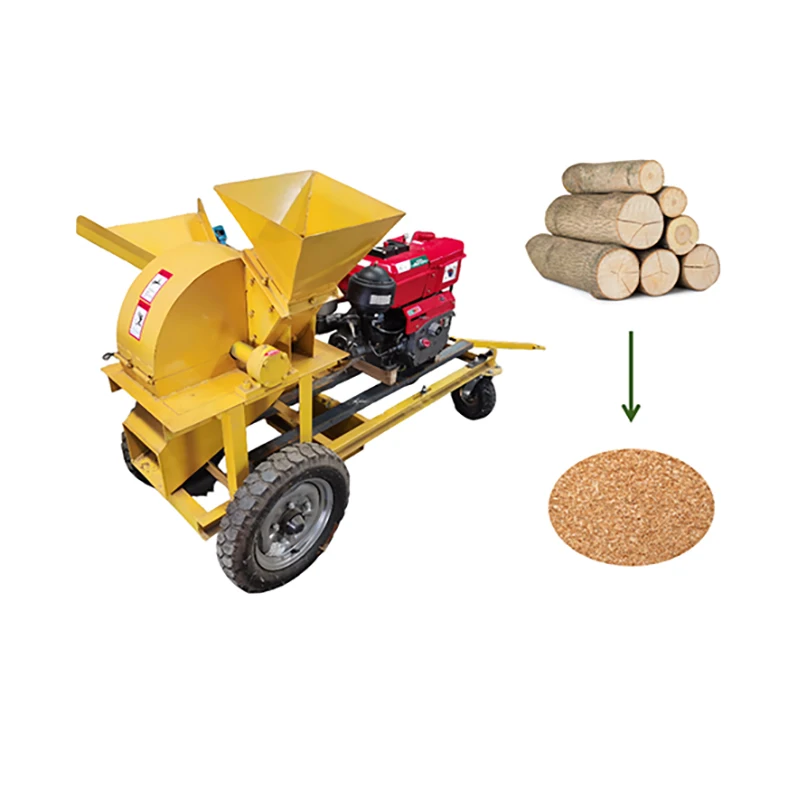 Wood Crusher Broken Tree Branches Wood Shredder Sawdust Machine Wood Pellet