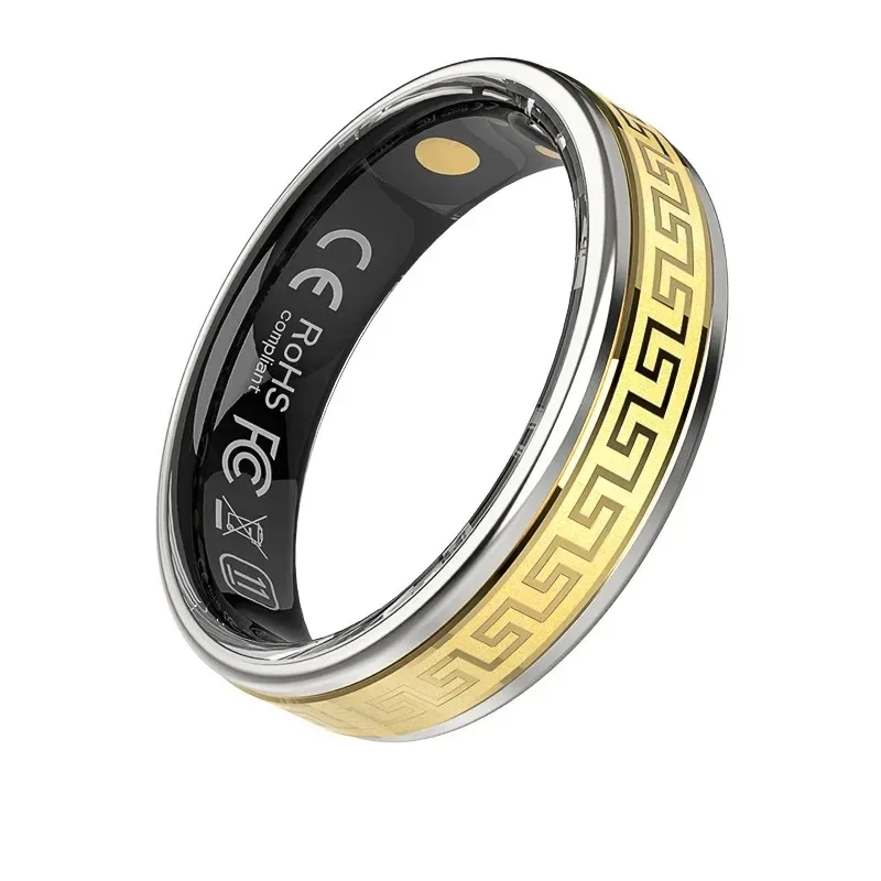 

Smart Ring New Stress Relief 360 Degree Rotation Intelligent Ring Finger Ring Heart Rate Blood Oxygen Monitoring Remote Care