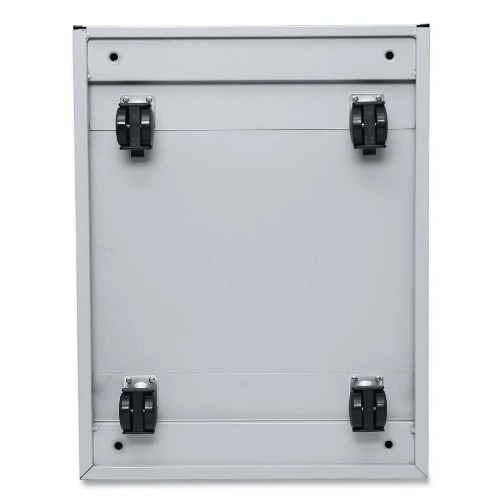 Light Gray Steel File Pedestal 3-Drawer Box/Box/File Legal/Letter Full-Length Pull Left/Right 14.96