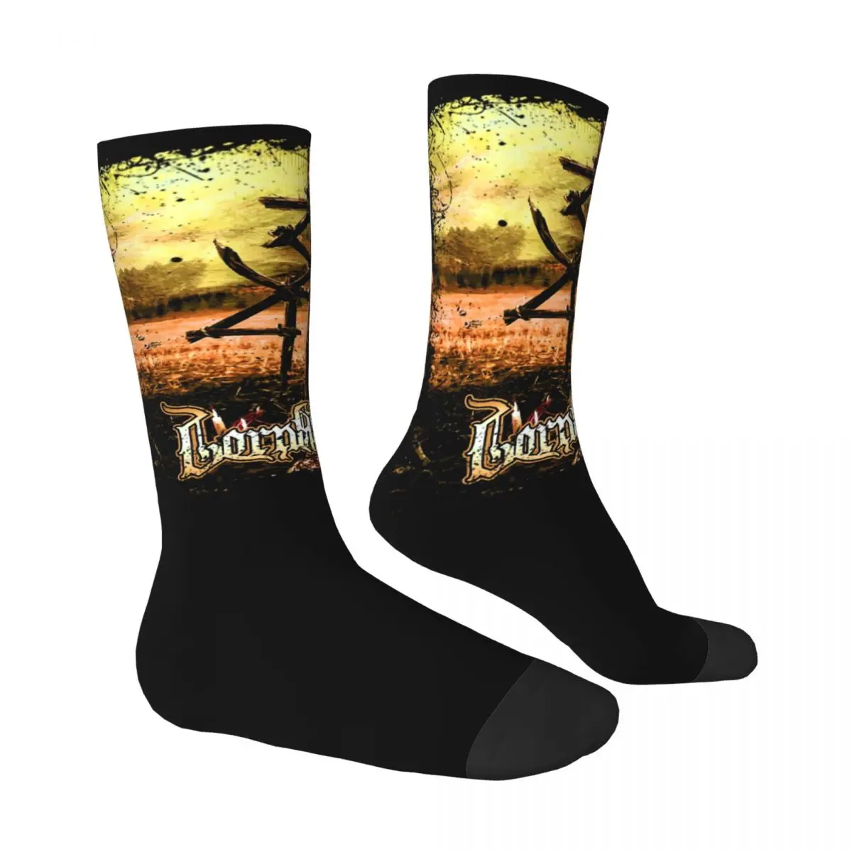 Rock Band Logo Lorna Shore Album Cover Logo 1 Men Women Socks Cycling Novelty Spring Summer Autumn Winter Stockings Gift