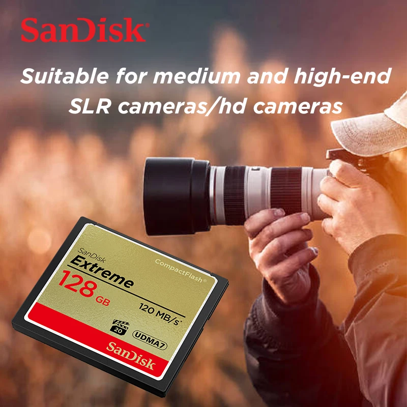 Sandisk CF Card sale Industrial Compact Flash Real Capacity 32GB 64GB 128GB Memory Card For CNC IPC Numerical control machine