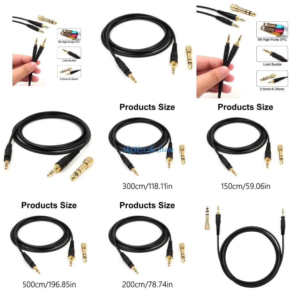 

E65E Studio Quality Sound Cable for EAH DJ1200 ProMixr Headphone Cord