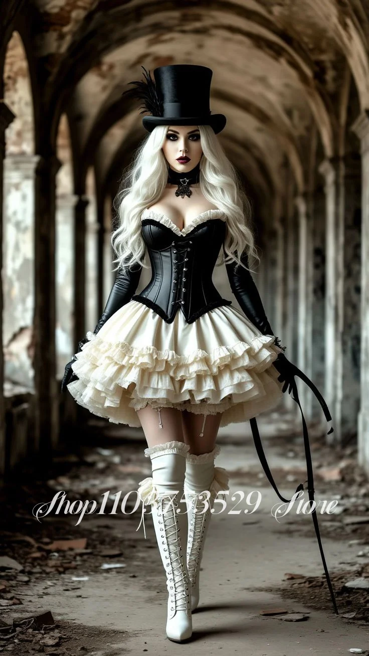 Custom 18th Century Victorian Evening Gown Ruffled Lace Corset Puffy Skirt Vintage Gothic Ball Gown Special Occasion Dresses
