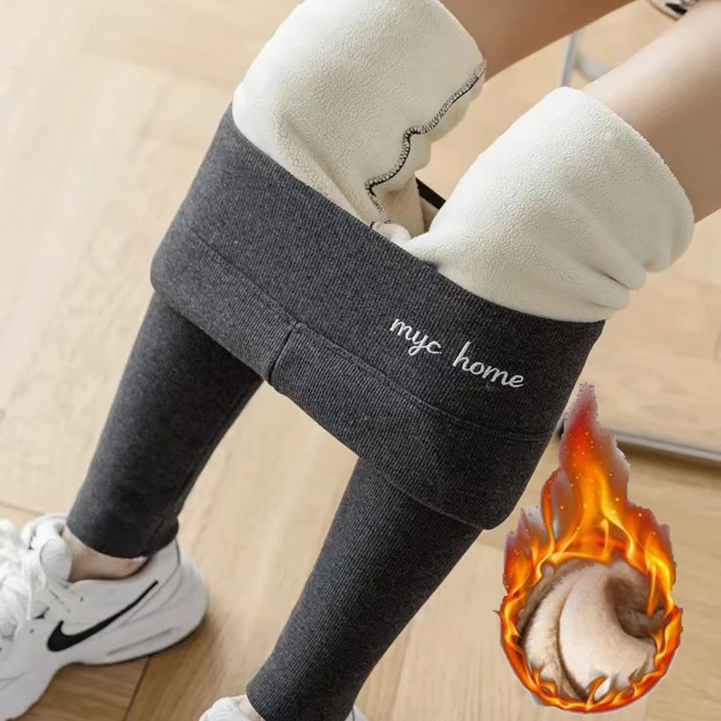 2023 Winter Women Pants Warm Leggings High Waist Leggings Women Solid Comfortable Keep Warm Stretchy Leggin