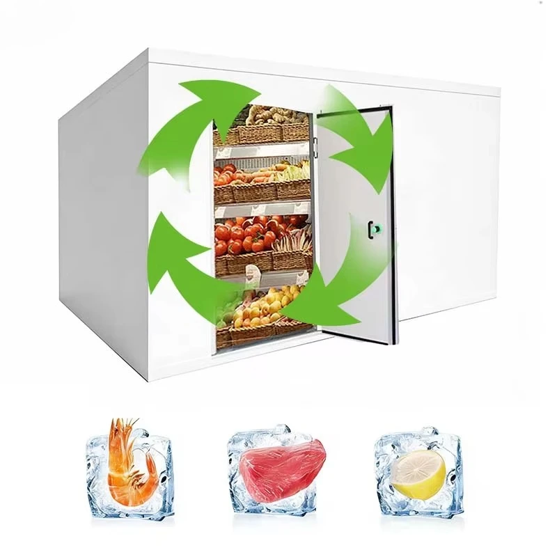 Full Set Large/Small Size Cold Storage Equipment for Quick Preservation Seafood Meat Vegetables Durable Containers