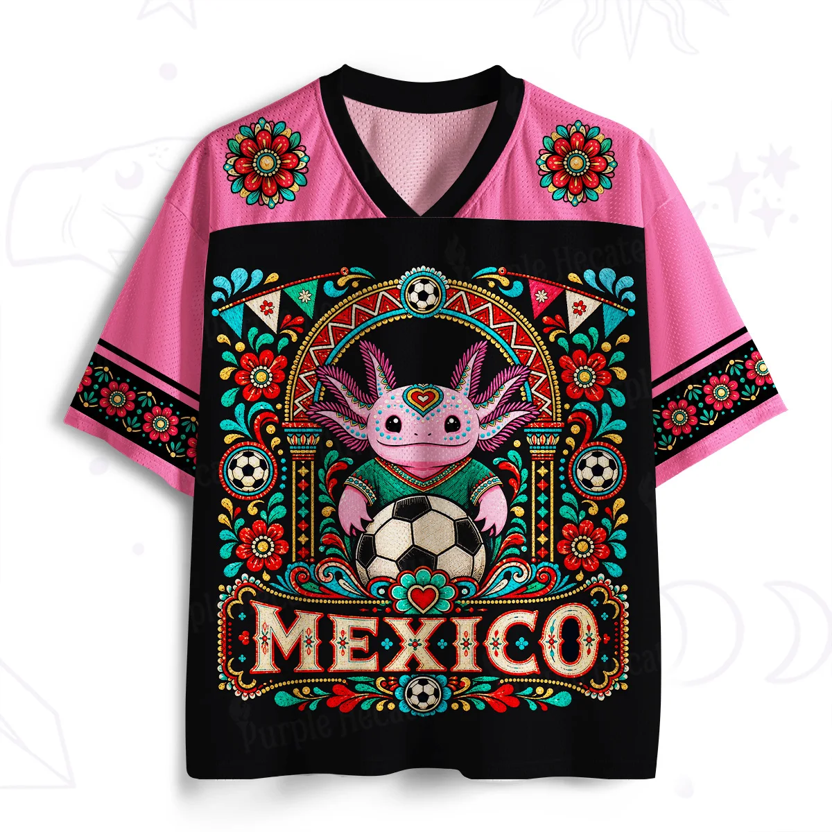 Men and Women Mexico Vitality 3D Printed Jersey Style Short Sleeved Breathable Fan Match Support Top