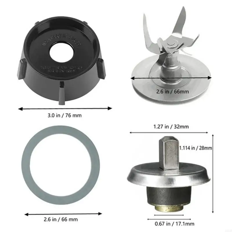 A2UE Cutting Head dan Sealing Gasket Cup Base Cocok untuk pencampuran yang efisien