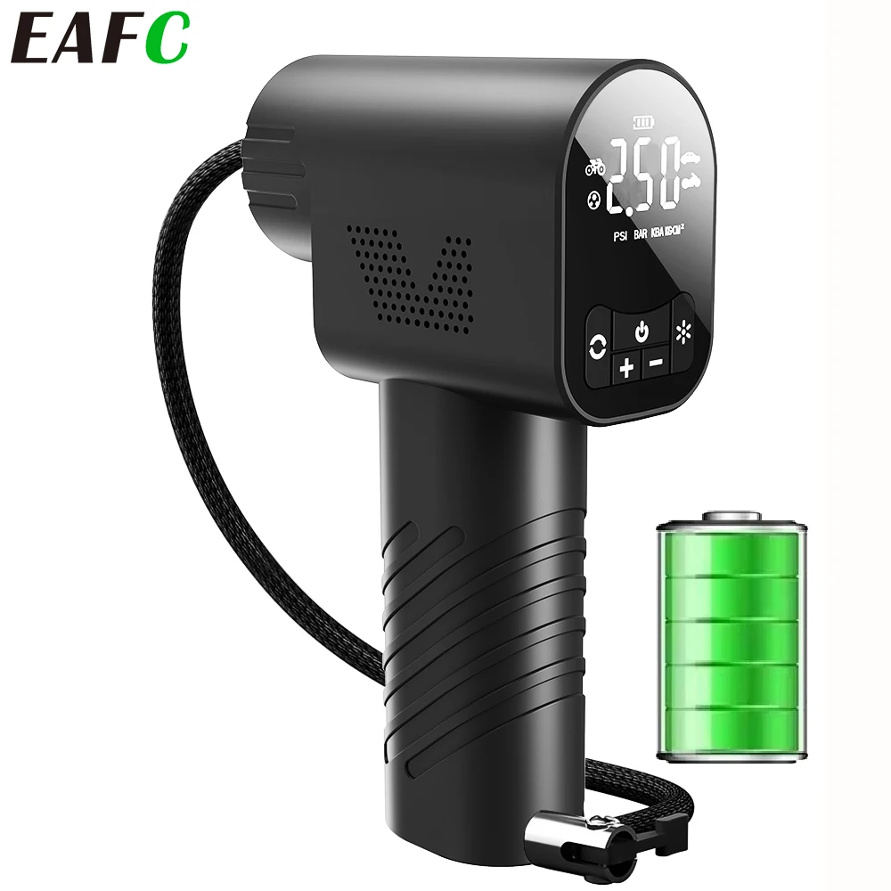 

EAFC электрический автомобильный воздушный насос портативный воздушный компрессор дефлятор насос перезаряжаемая батарея 4000 мАч для цифрового автомобиля мотоцикла велосипеда