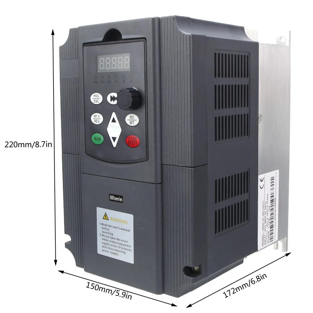 周波数コンバータ ベクトル周波数コンバータ 速度制御コントローラ ガバナ 3 相 7.5KW 380V 9600-3T-00750G モーター制御