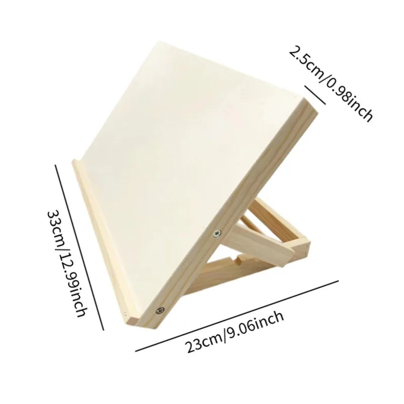 1Pc Foldable Wooden Tabletop Easel Adjustable Art Drawing Painting Stand for Artists Students