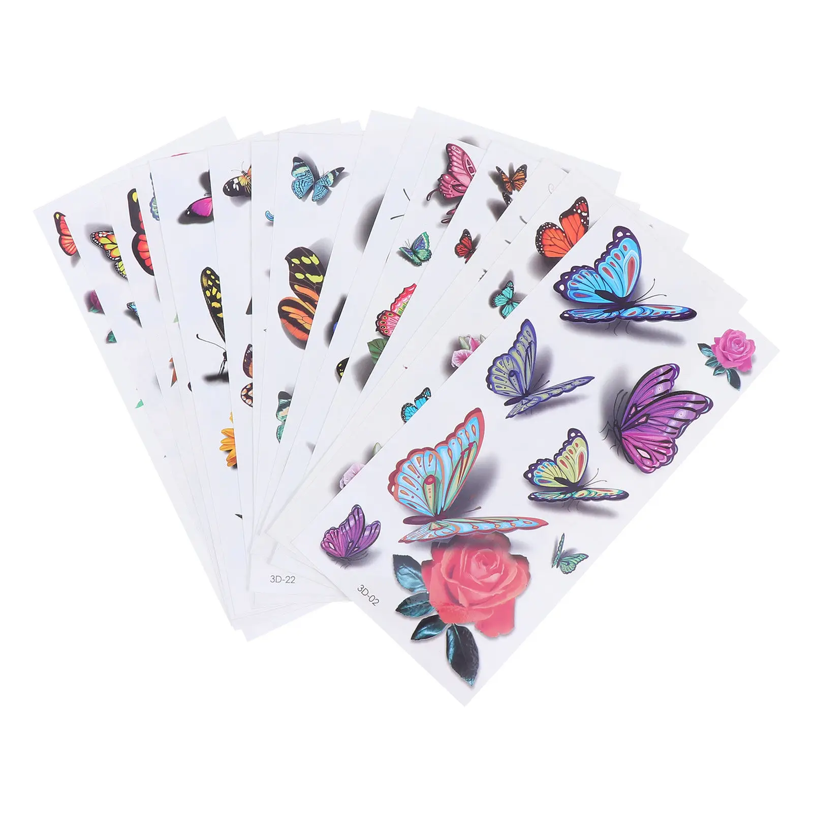 

15 шт. наклеек для татуировок, наклейки для тела с рисунком роз, временные татуировки, водонепроницаемые, безопасные, не вредные для кожи, боди-арт