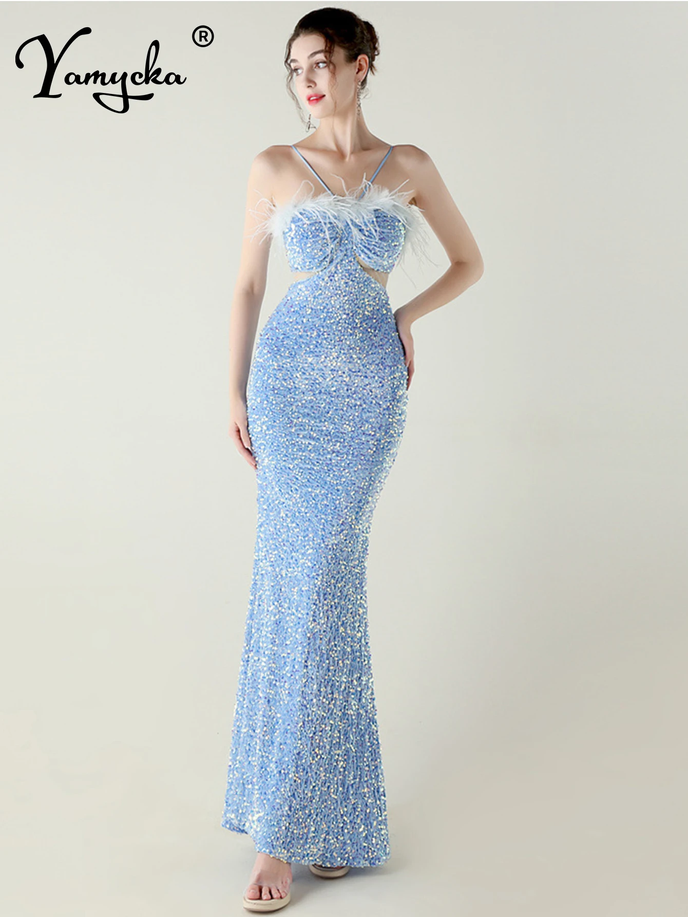 Sexy backless black maxi sequin summer dress women elegant prom party long dresses woman luxury cocktail evening dresses vestido