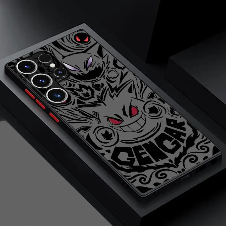Anime Pokemons G-Gengar Case for Samsung Galaxy S24 Ultra S23 Plus S25 S22 S21 FE S20 Note 20 S9 S10 Silicone Phone Cover - náhled 2