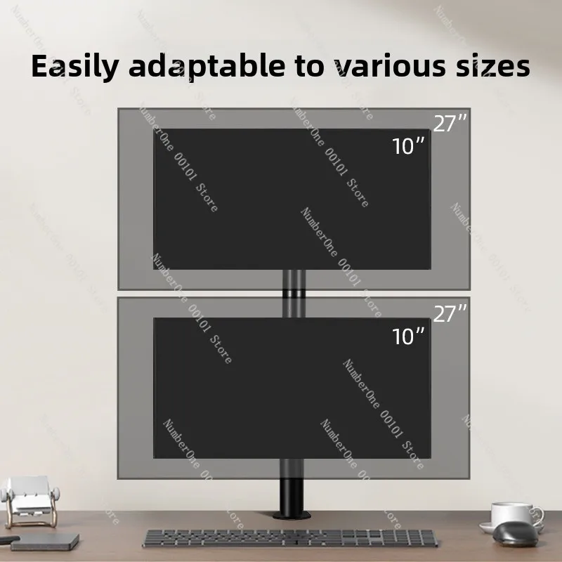 Adjustable Height Monitor Stand | Universal Desk Base | Horizontal swivel stand