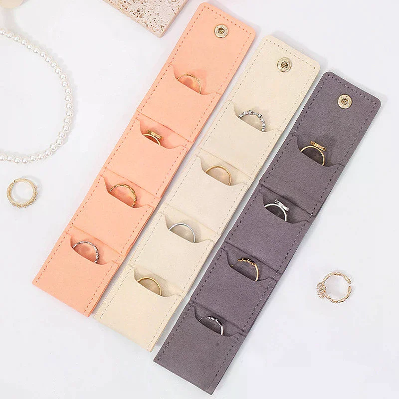 

4 Compartments Jewelry Storage Bag Portable Mini Jewelry Bag Earrings Necklace Ring Organizer Bag Travel Jewelry Storage Case