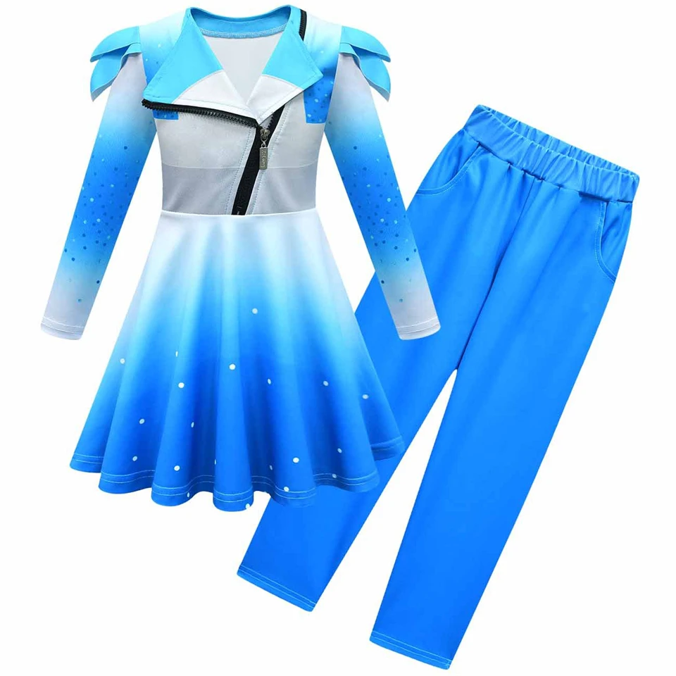 Descendants Princess Chloe Children's Costume Halloween Cosplay Stage Performance Masquerade Girls Outfits Carnival Kids Clothes