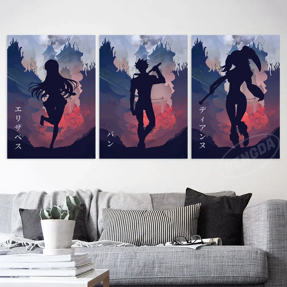 Paintings Anime Wall Art The Seven Deadly Sins Canvas Modular Meliodas Picture HD Diane Print Posters For Living Room Home Decor