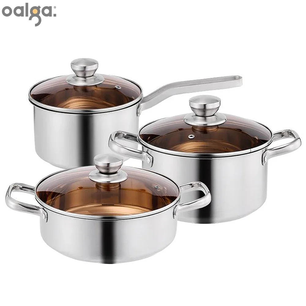 

Stainless Steel Cookware Set Thickened Pot Household Kitchen Soup Combination Set Cooking Cookware Set Kitchen Cookware Pot Set