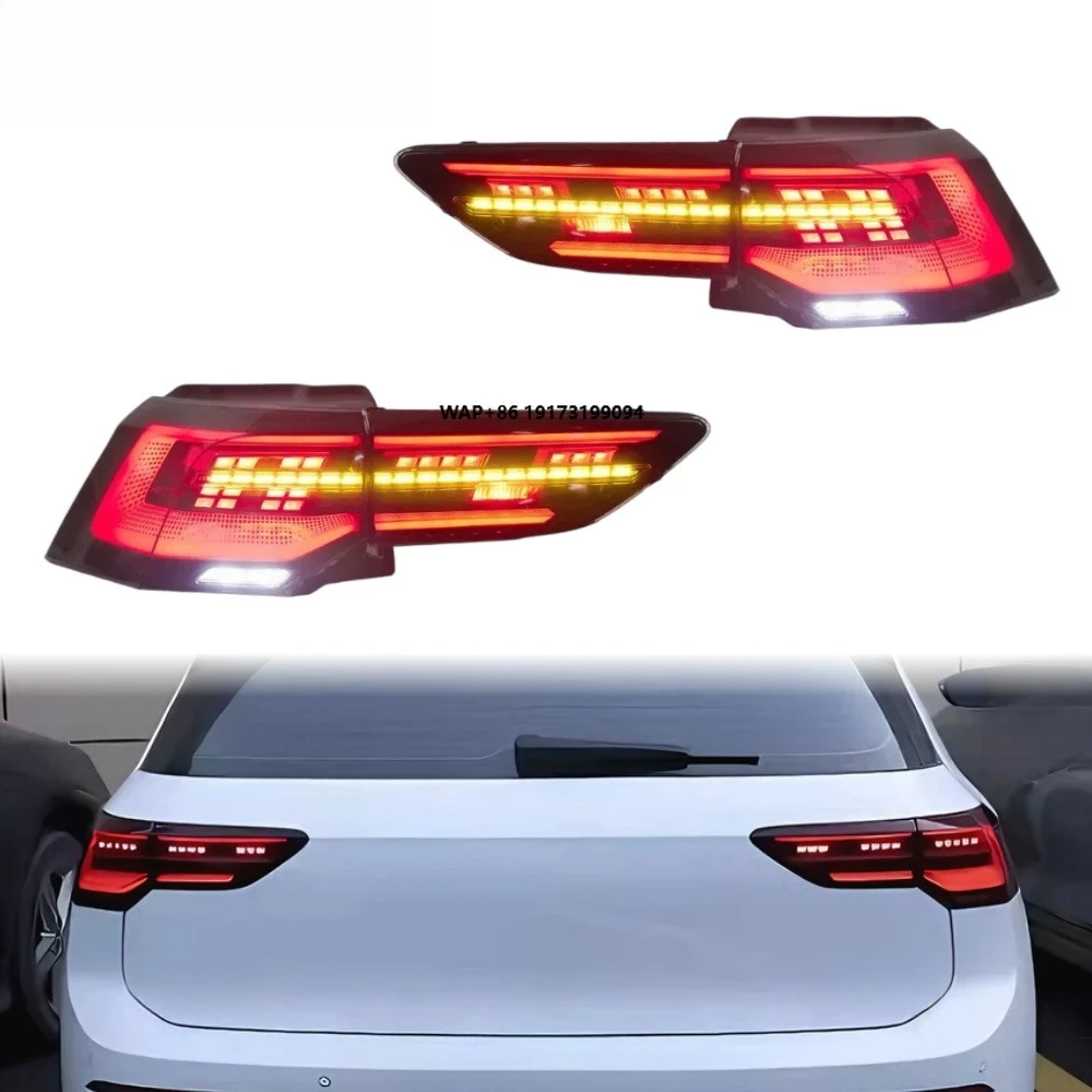 

Golf 8 Taillights 2021-2024 LED Car Taillamps Upgrade Rear Back Design LED Rear Lamps Plug and Play for