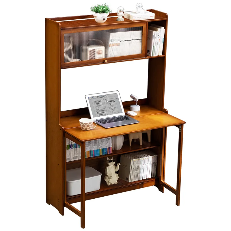 Foldable student desks and chairs Study table and chair set Household computer desk Simple study desk Floor