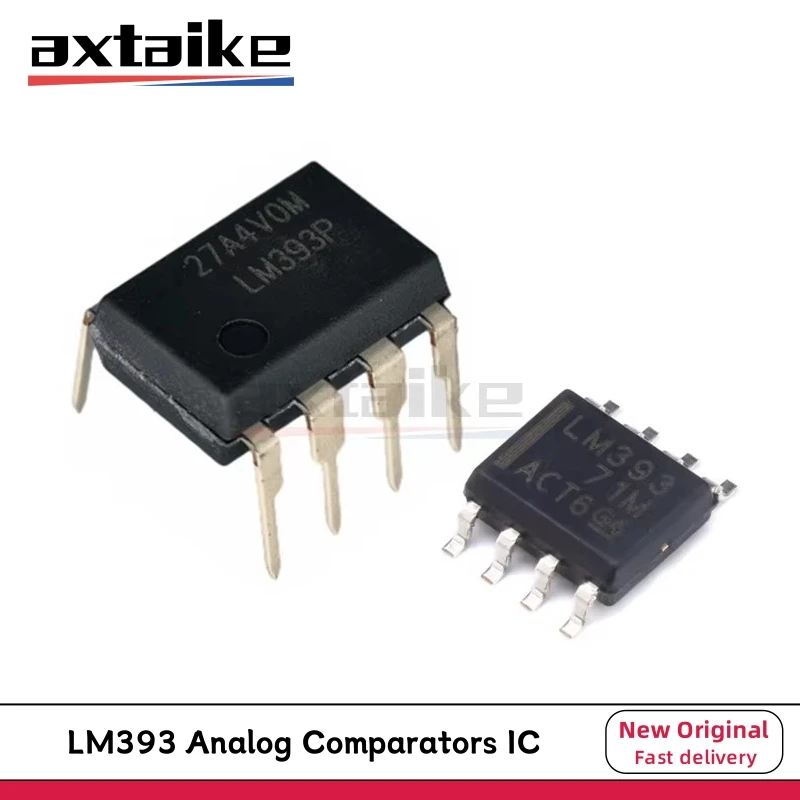

10PCS LM393 DIP-8 SOP-8 TSSOP-8 VSSOP-8 LM393P LM393DR LM393ADR LM393PWR LM393DGKR LM393DT LM393DR2G SMD Analog Comparators IC