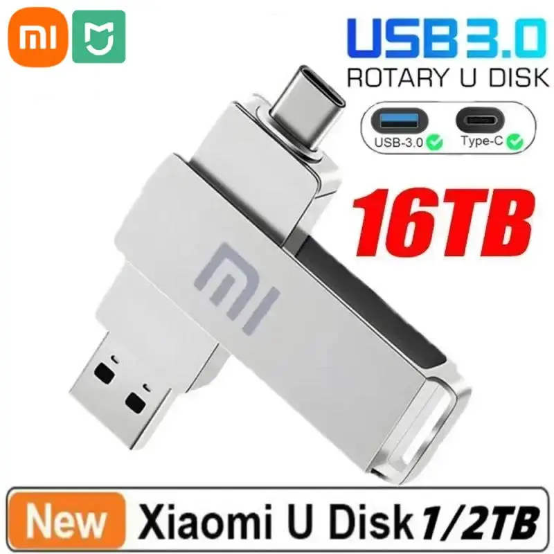 

Металлические флэш-накопители Xiaomi MIJIA, высокоскоростной флеш-накопитель Usb 3,0 объемом 1 ТБ, 16 Тб, портативный SSD-накопитель, Usb флэш-диск