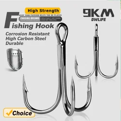 Fishing Treble Hooks 25~50Pcs Brabed Triple Sea Fishing Hooks Hard Lures for Freshwater Saltwater Fishing Accessories